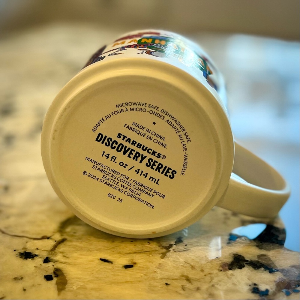 NIB Starbucks Discovery Manhattan Mug - Blue Interior - Picture 6 of 7